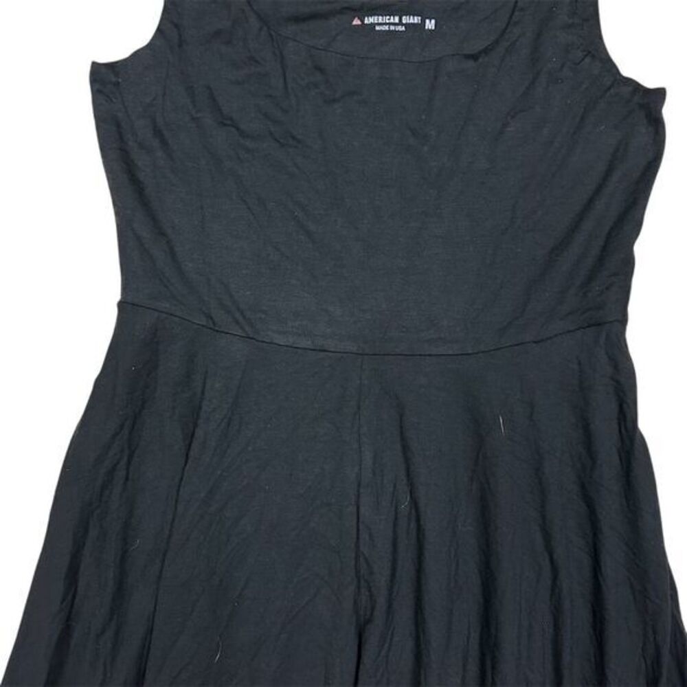 NWOT American Giant Women's Women's Flex Dress Midi Black Meteorite Size M - Picture 4 of 9